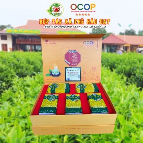 Chè Tôm nõn đặc biệt Bộ hộp vàng 500gr (5 gói 100gr)